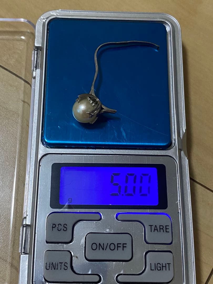 A*M様 プラチナム刻印パールリング 5.00g 写真参照　遺品