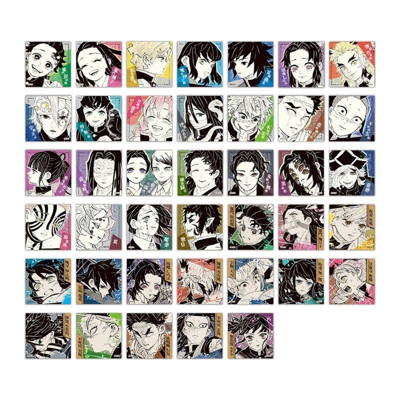 鬼滅の刃　スクエアステッカーコレクション　第1弾　全40種　コンプ