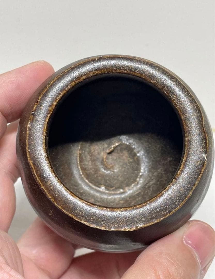 茶入。唐物茶入。宋時代。古美術。骨董品。舊家蔵出し。宋代。希少品。