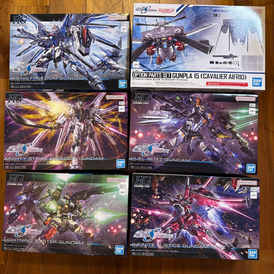 m*1様 HG ガンダムSEED6点セット　未組み立て