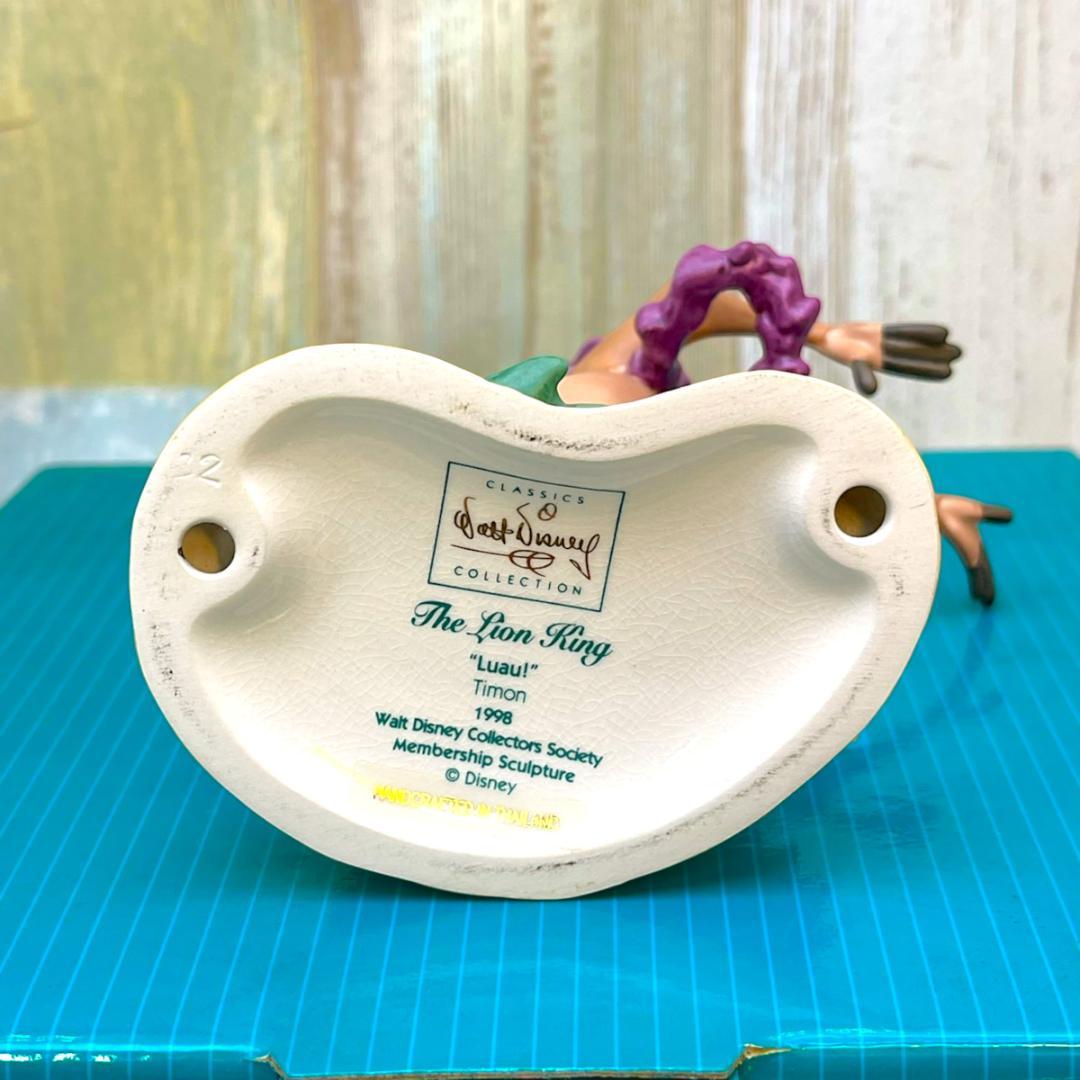 WDCC ライオンキング ティモン 缶バッチ ピンバッジ 陶器製 フィギュア