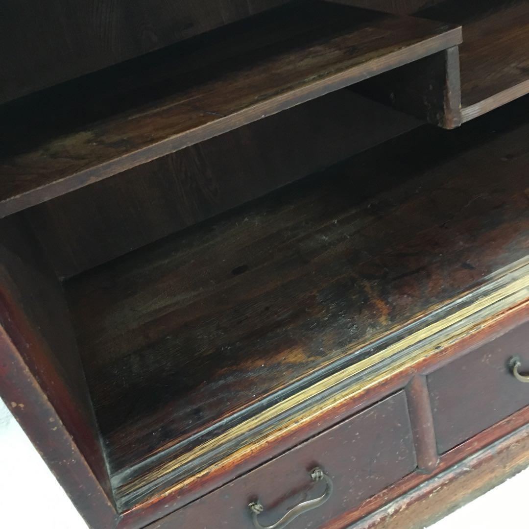 和家具 木製収納棚 アンティーク レトロ 古道具 インテリア