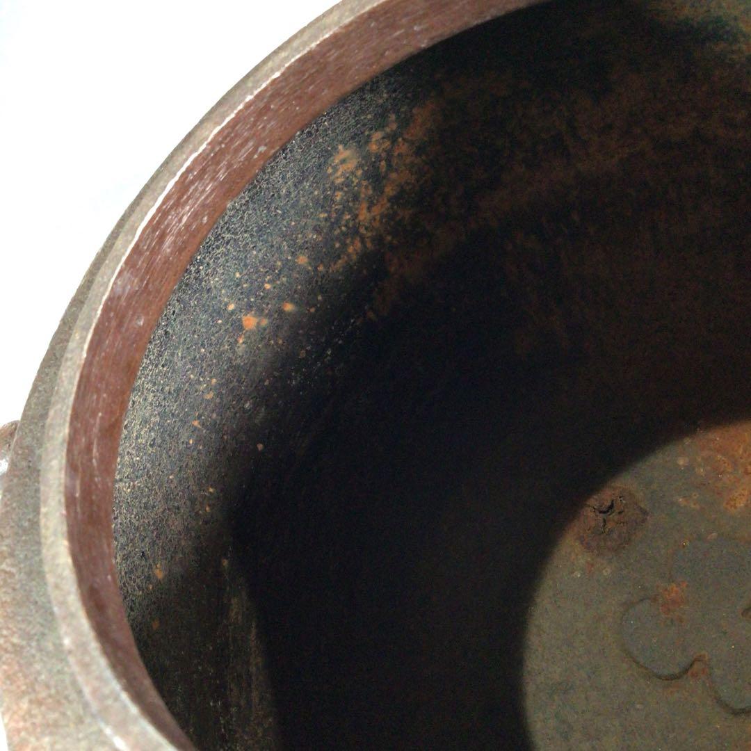 Ｐ２９３　茶釜　『人間国宝　高橋敬典造』『手取釜』　共箱　茶道具