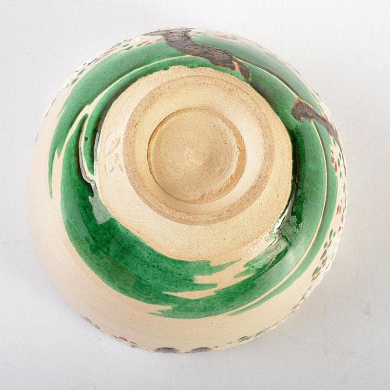 chica　京焼　六代　高橋道八作 桜模様　絵茶碗　時代箱　C　6760