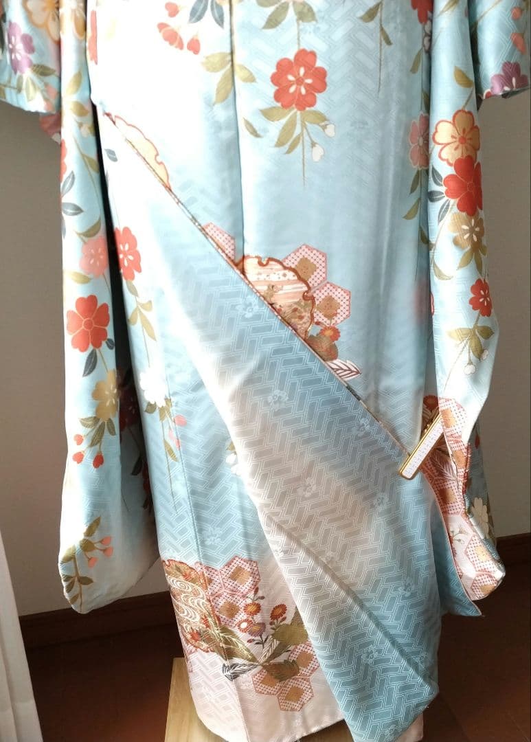 ☆応援価格☆368.小柄なお嬢様へ振袖7点セット　正絹フルセット　成人式　落款