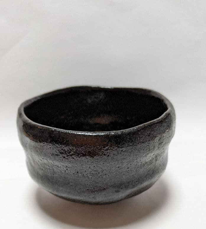 骨董品　抹茶茶碗　黒楽　茶道具