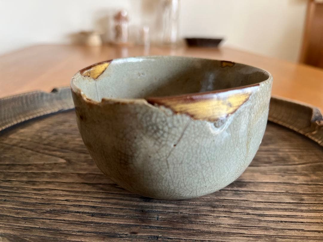 古唐津　金継ぎ　茶碗