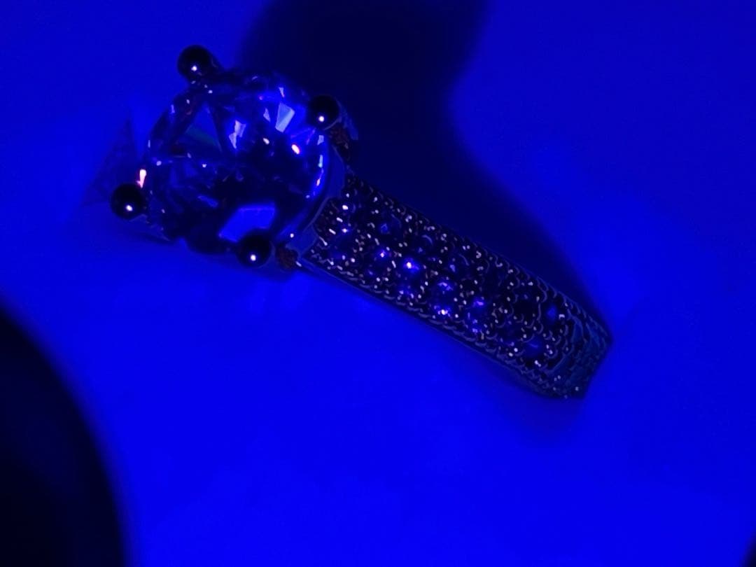 K18 刻印 ダイヤモンドリング 1粒ダイヤ パヴェ 10号 形見分け品