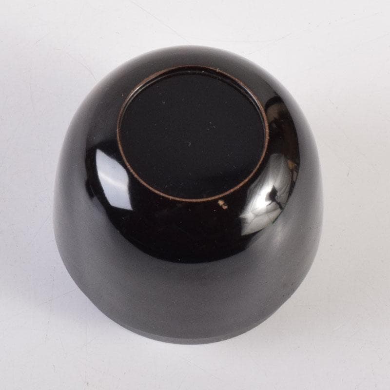 茶道具　黒漆　棗　仕覆付　時代箱　V　8357