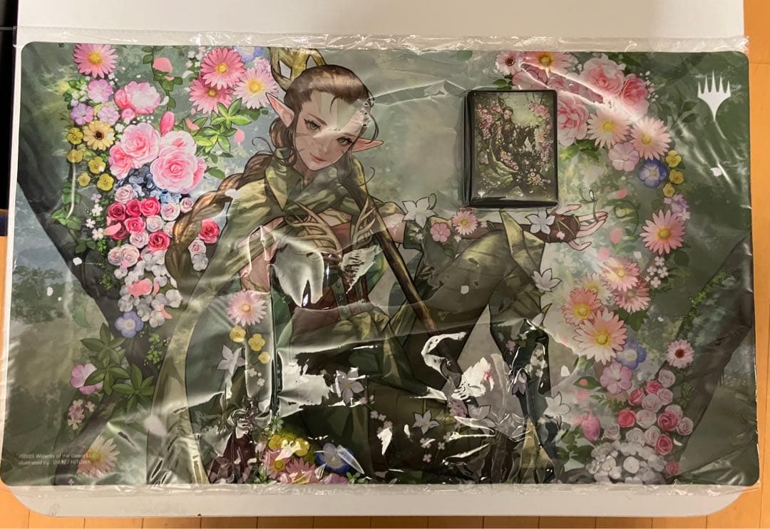MTG 復活した精霊信者、ニッサ プレイマット・スリーブセット GWスタンダード