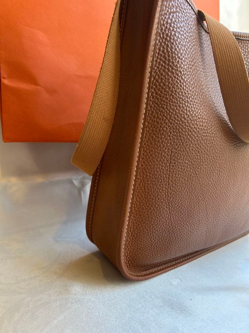 【SALE!】エルメス ヴェスパPM ブラウン×ゴールド金具