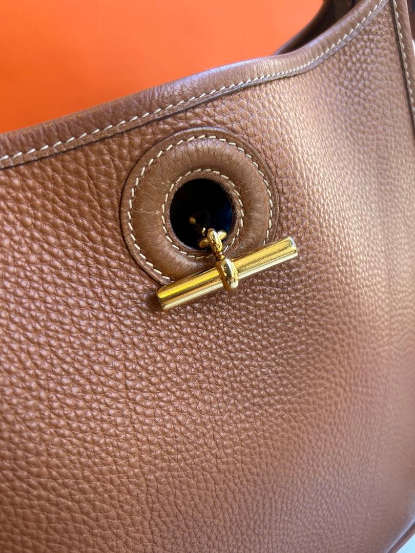 【SALE!】エルメス ヴェスパPM ブラウン×ゴールド金具