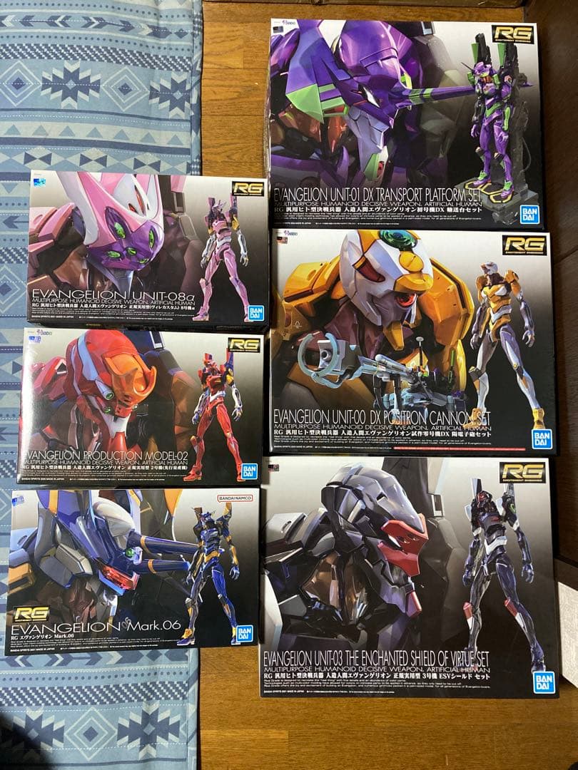 RGエヴァンゲリオン プラモデルセット 6点