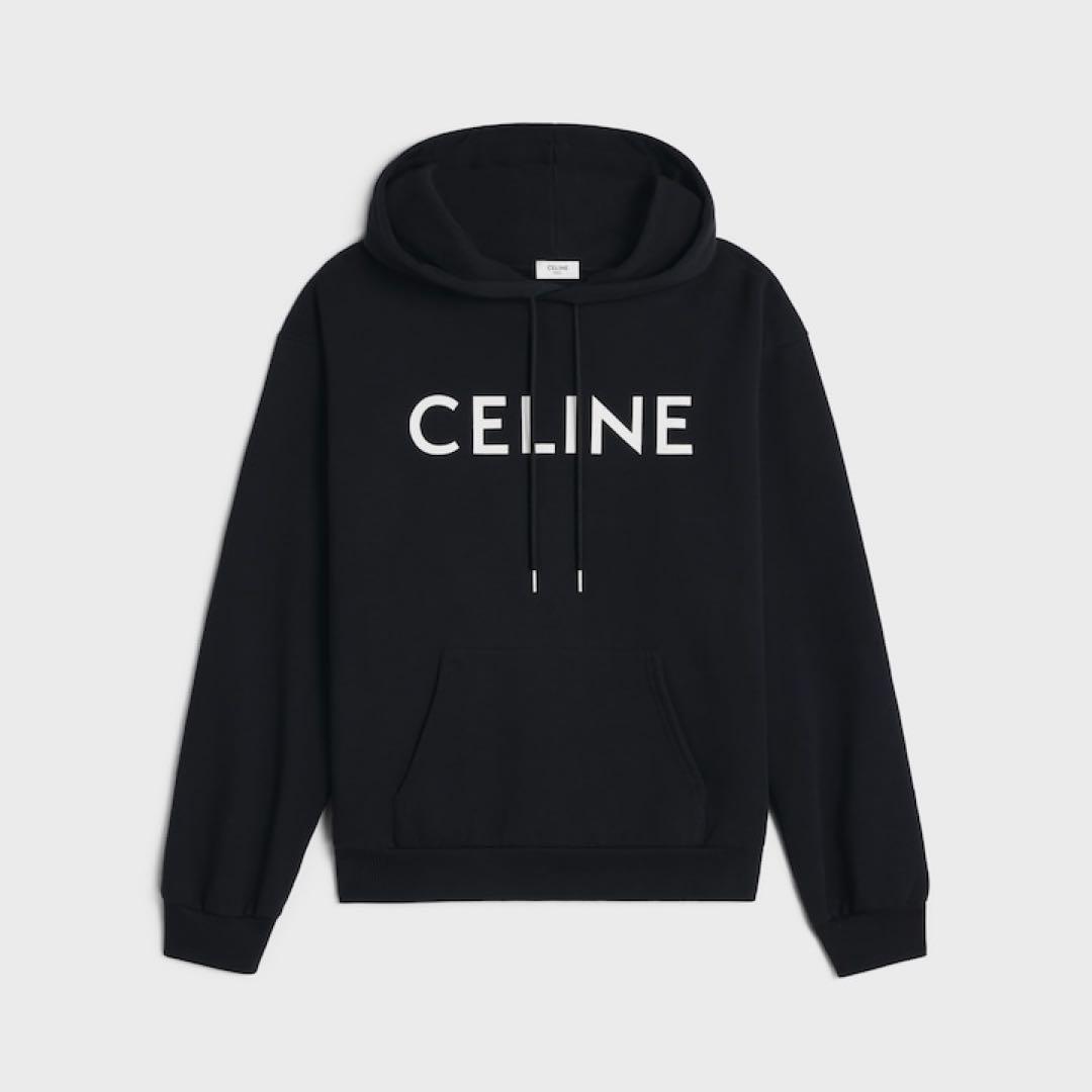 CELINE セリーヌ クラシック ロゴパーカー S ブラック