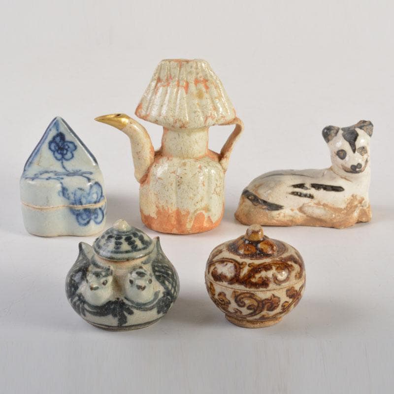 pipo 　鉄絵など　スンコロク　宋胡録　水滴　5点まとめて　C　6711