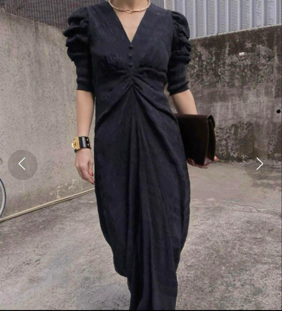 スーツ・フォーマル・ドレス Ameri VINTAGE BACK OPEN GATHER DRESS