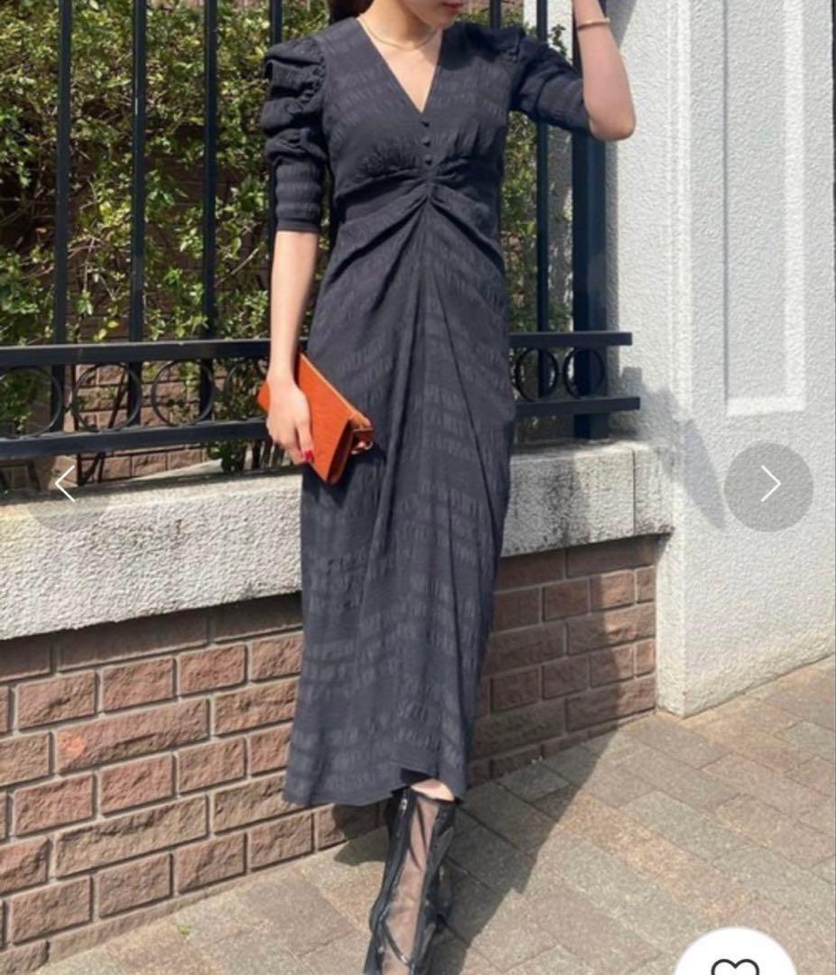 スーツ・フォーマル・ドレス Ameri VINTAGE BACK OPEN GATHER DRESS