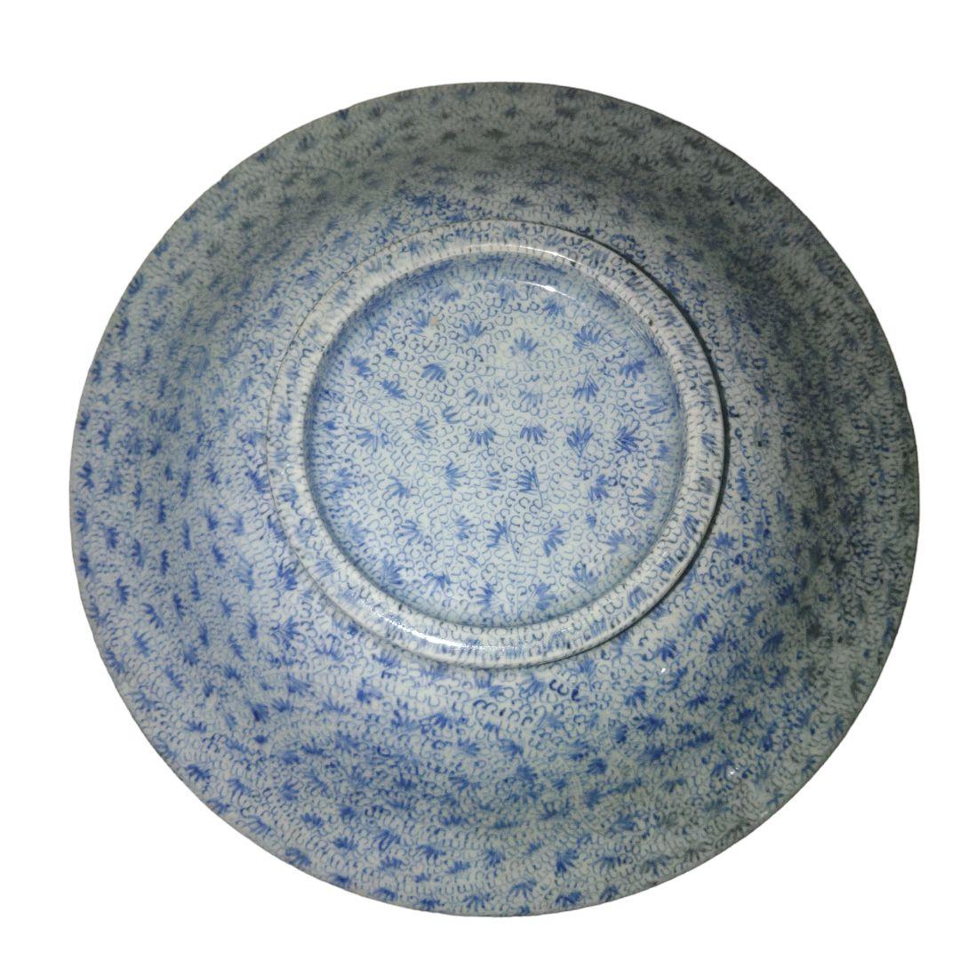 古伊万里焼　大明成化年製　ミジンコ文食籠　18世紀末から19世紀前半　江戸後期