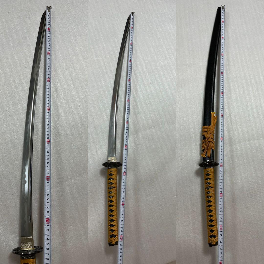 美品模造刀　打刀 黑鞘　コスプレ 鞘付き長さ約105cm