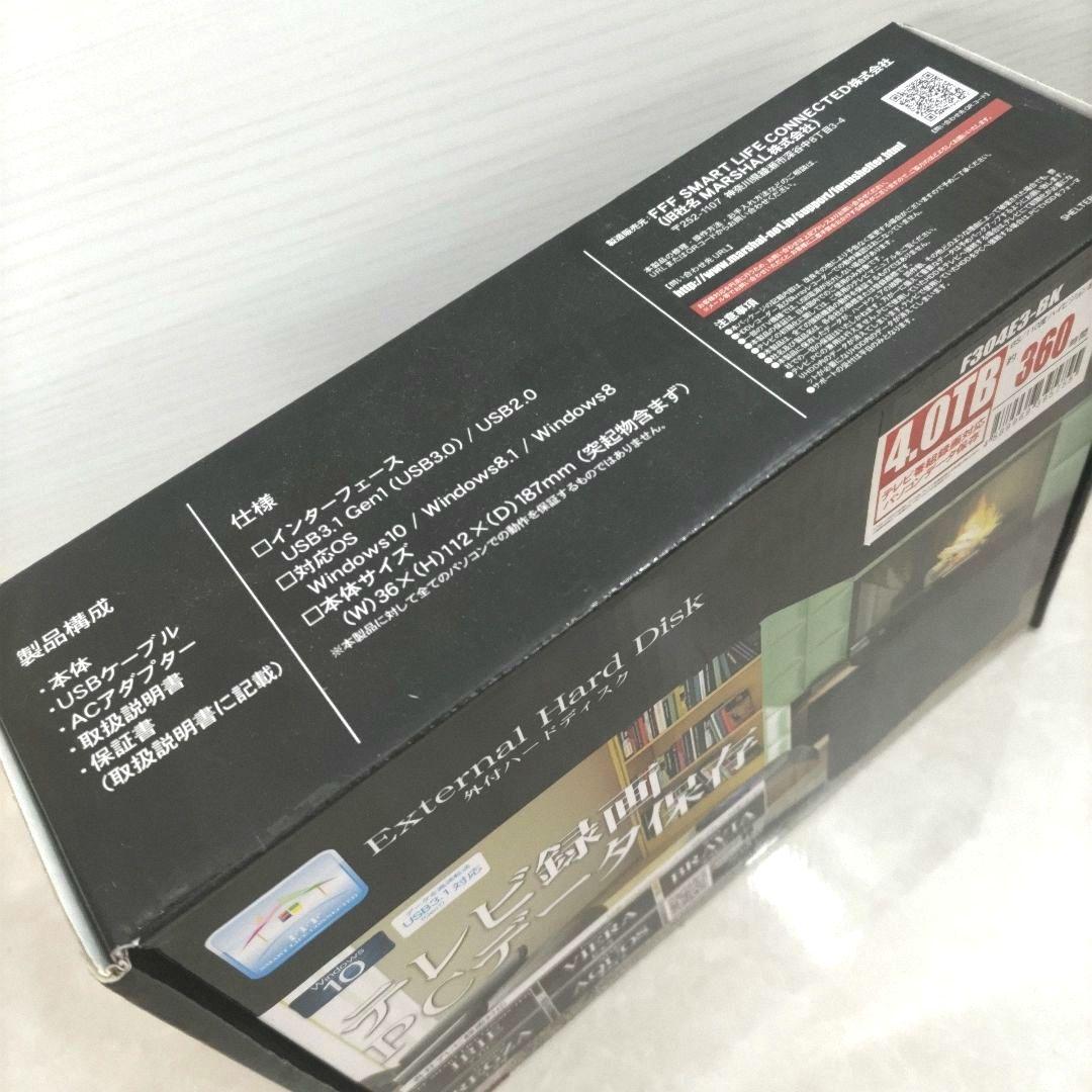 フィールドスリー 外付けハードディスク 4TB F304E3-BK