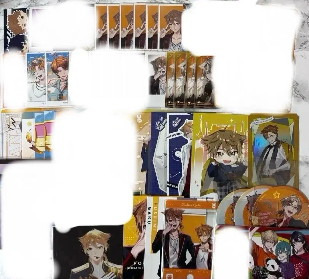 にじさんじ 伏見ガク アクリルスタンド 缶バッジ チェキ風カード