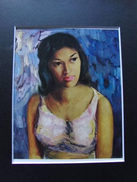 E.VINGRIS（E.フイングリス）、迷い、希少な額装用大判画集画