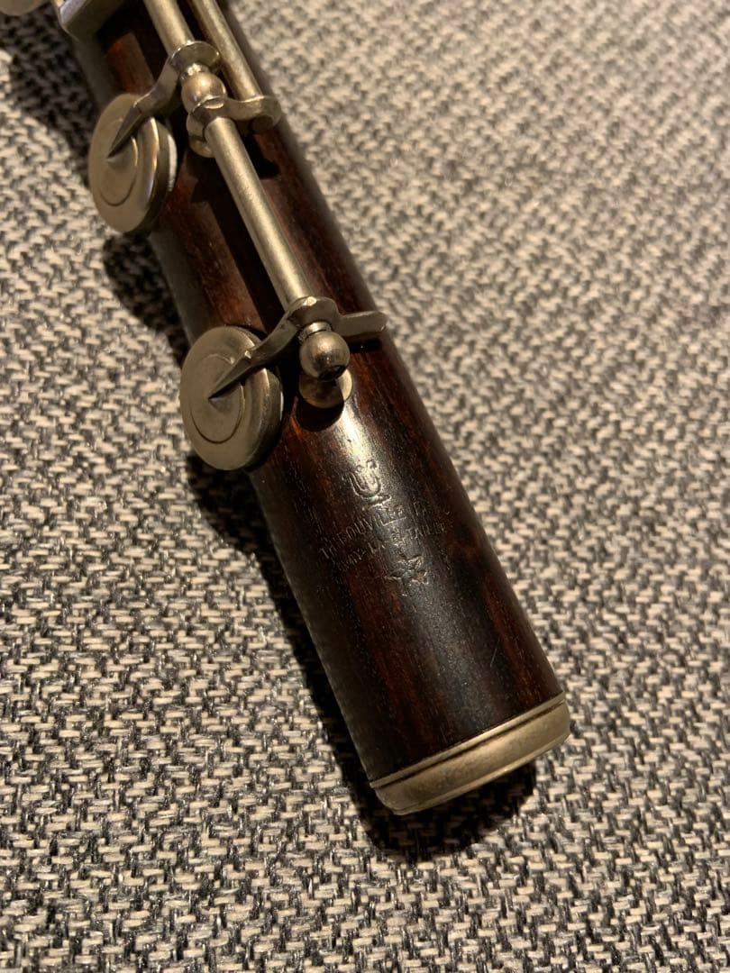 【19世紀オリジナル】円錐ベーム式木製フルート　19世紀末パリ製　コーカスウッド