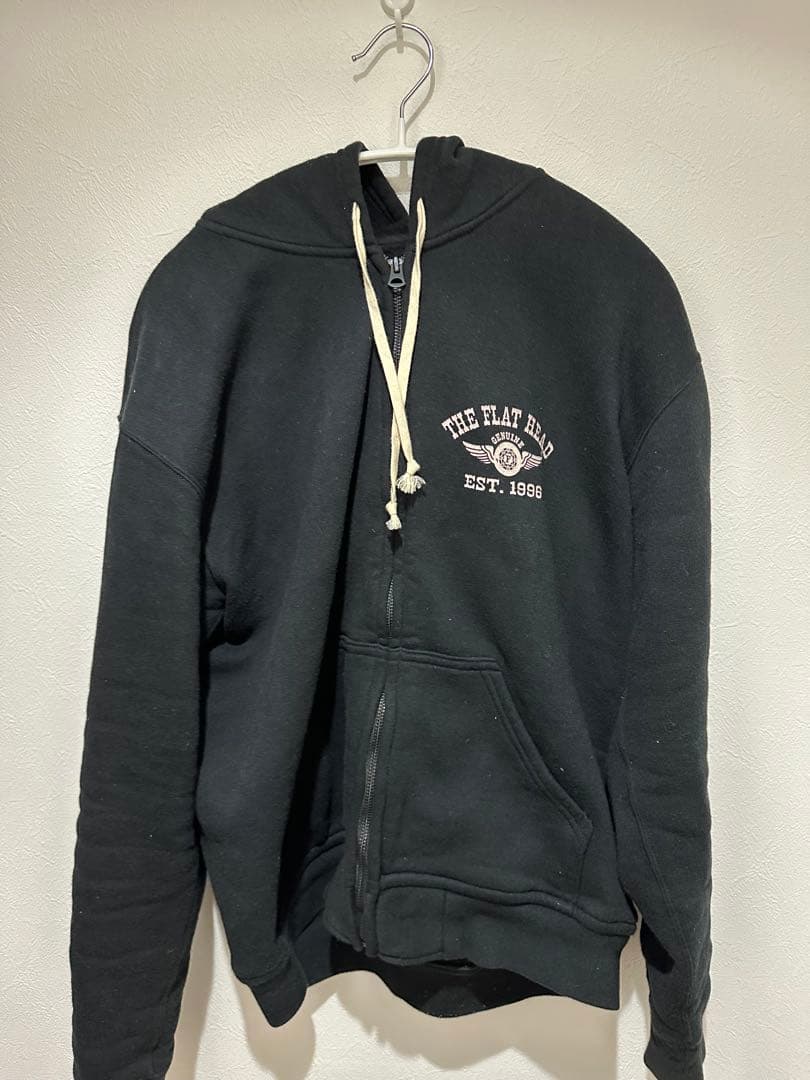 THE FLAT HEAD ブラック パーカー サイズ42