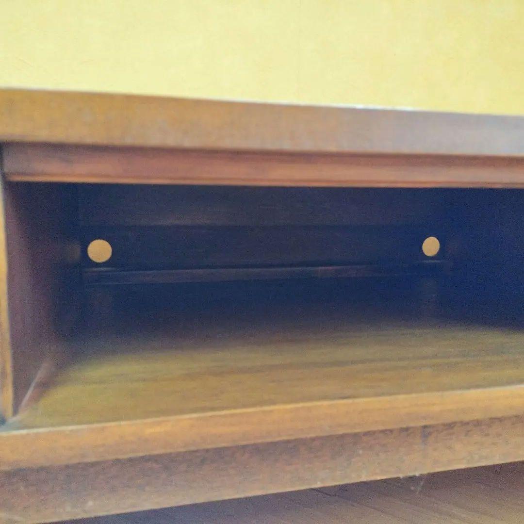 チーク　一点物　木製テレビボード 引き出し付き