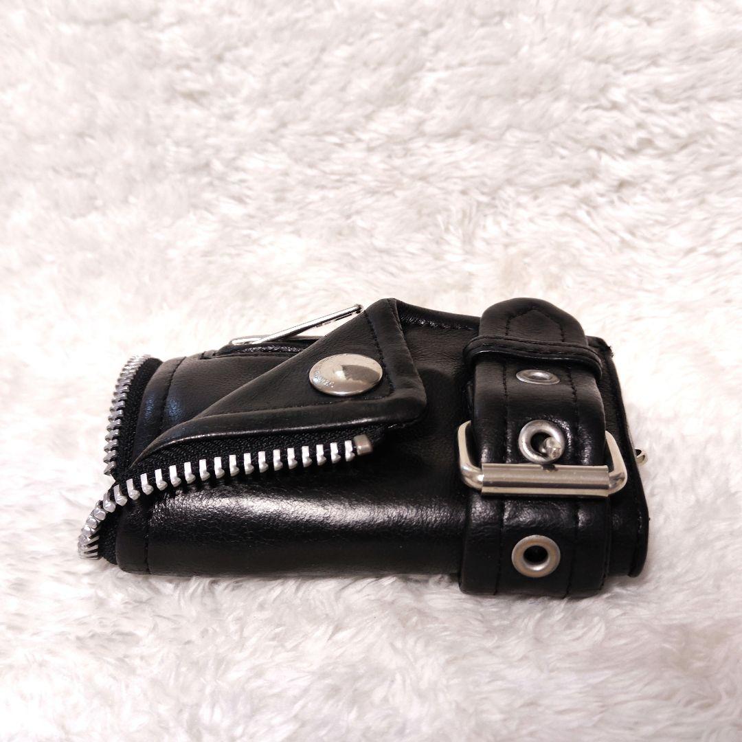 beautiful people ライダース型 キーケース 羊革