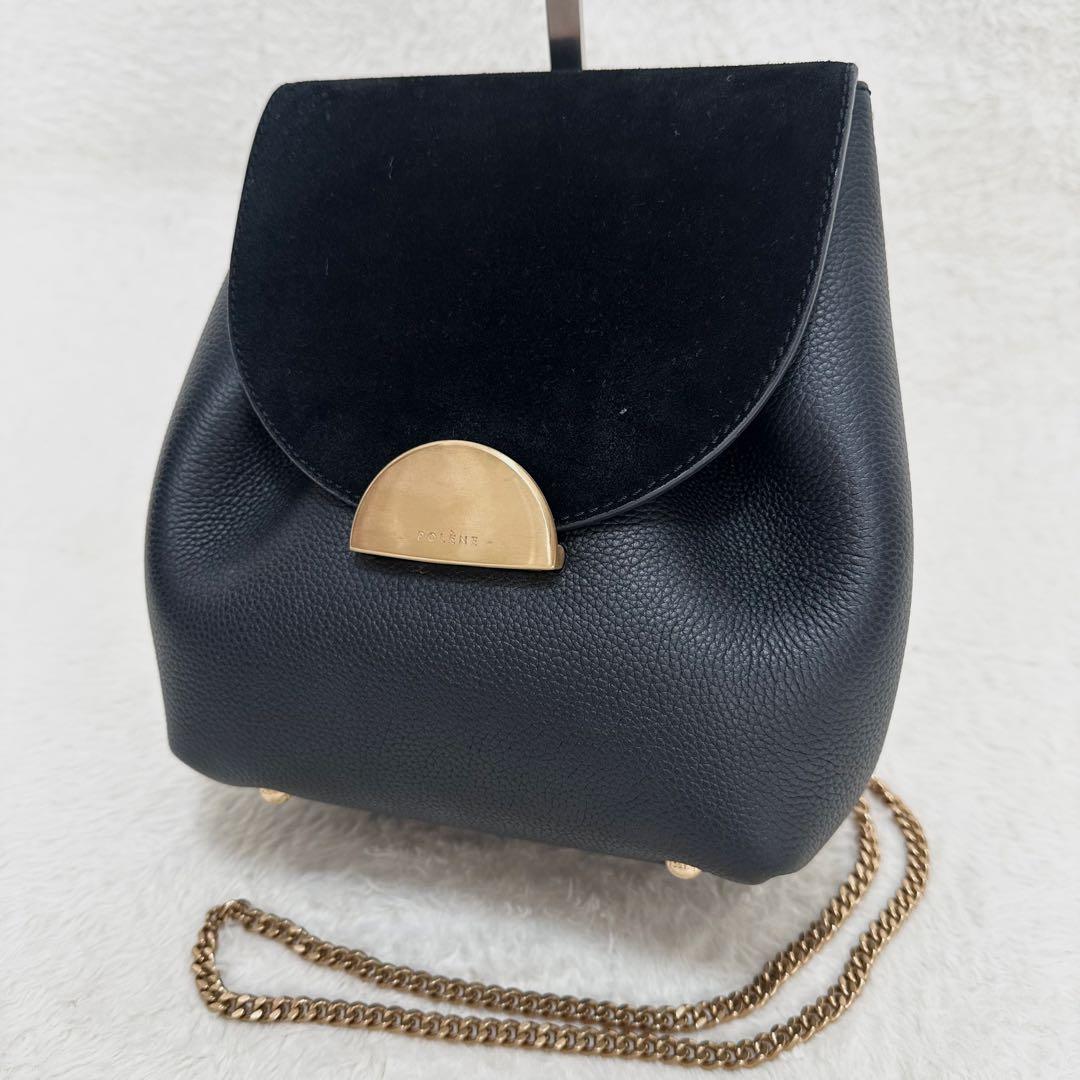 POLÈNE ポレーヌ Numéro Un Mini ショルダーバッグ ブラック