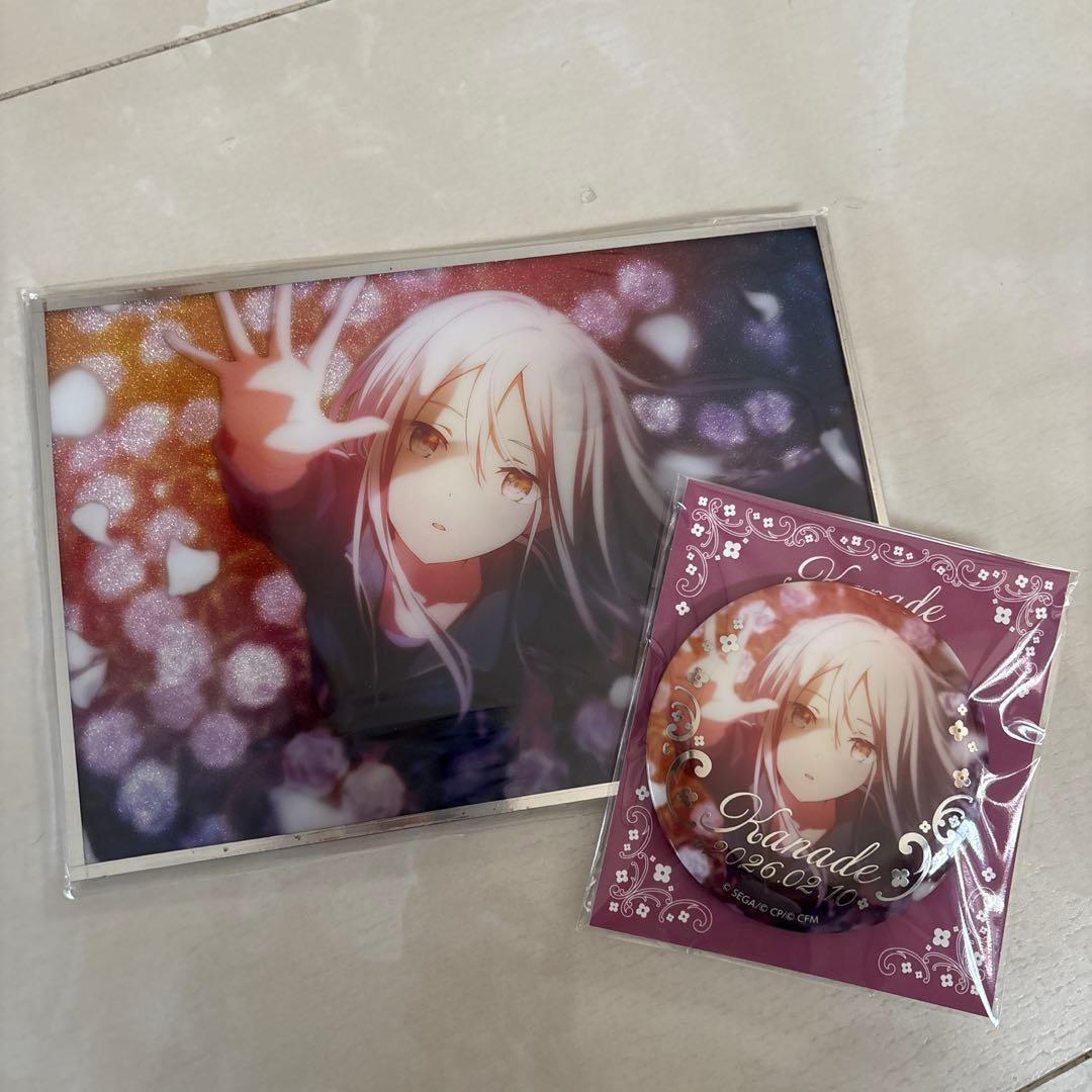 プロセカ はぴこれ バースデー 宵崎奏 アクリル色紙 缶バッジ