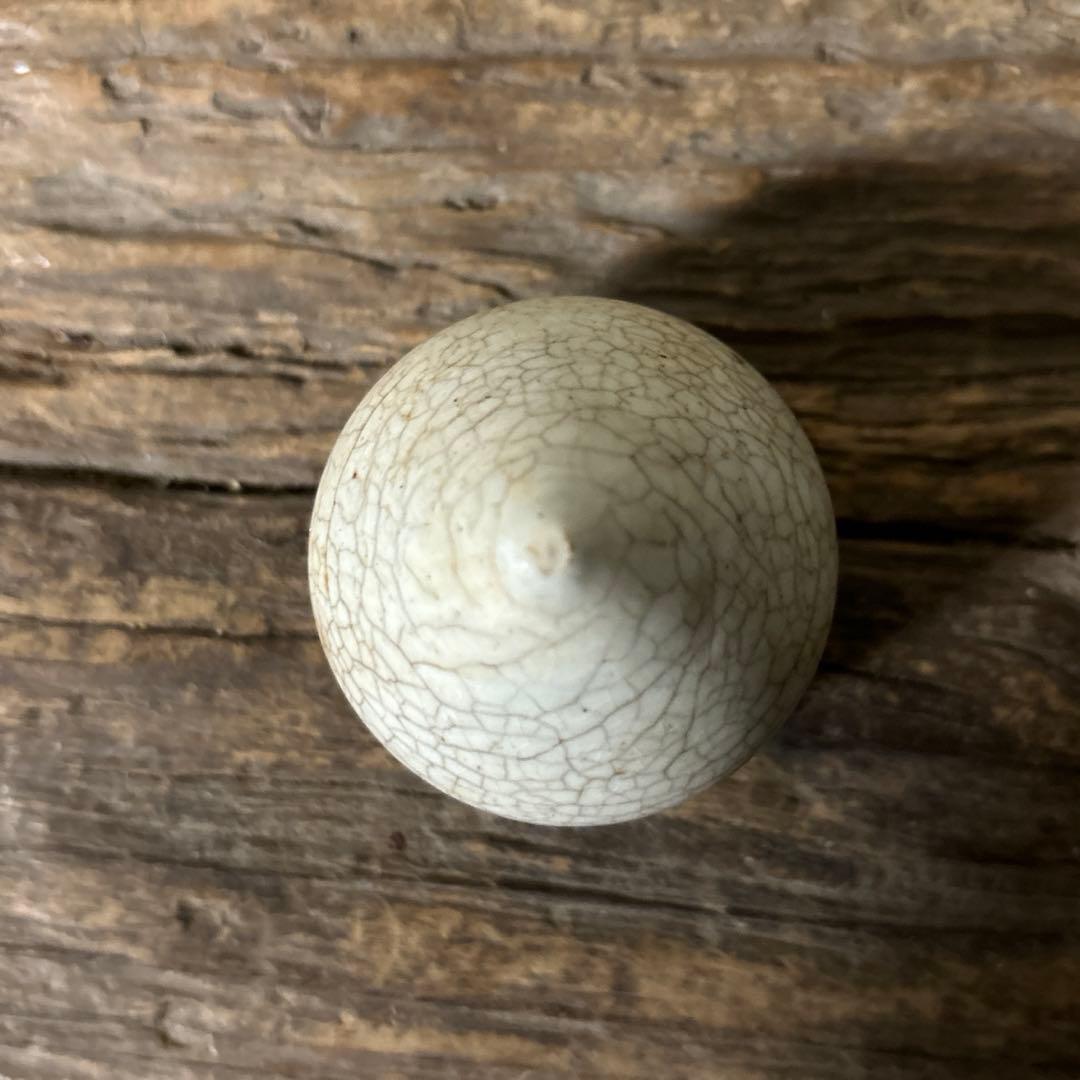 李朝白磁　明器　1点　宝珠 蓮峰　祭器　骨董アンティーク　検:白洲正子