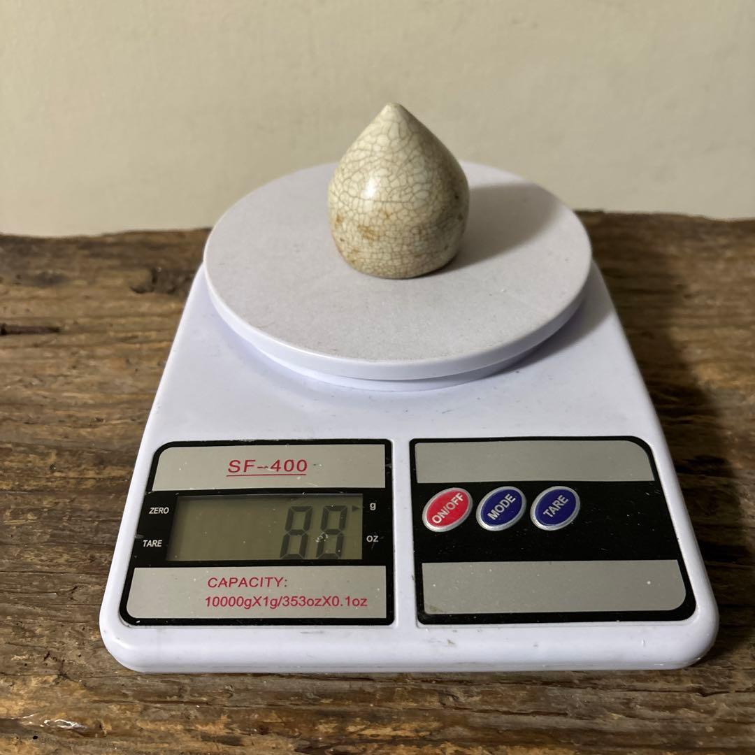 李朝白磁　明器　1点　宝珠 蓮峰　祭器　骨董アンティーク　検:白洲正子