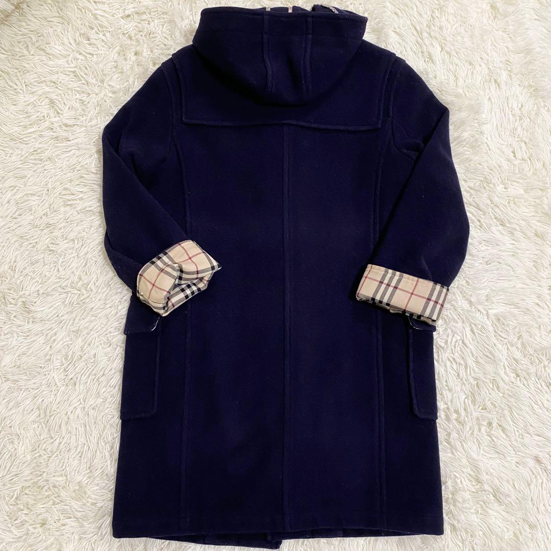 BURBERRY LONDON ダッフルコート　ノバチェック フード　150A