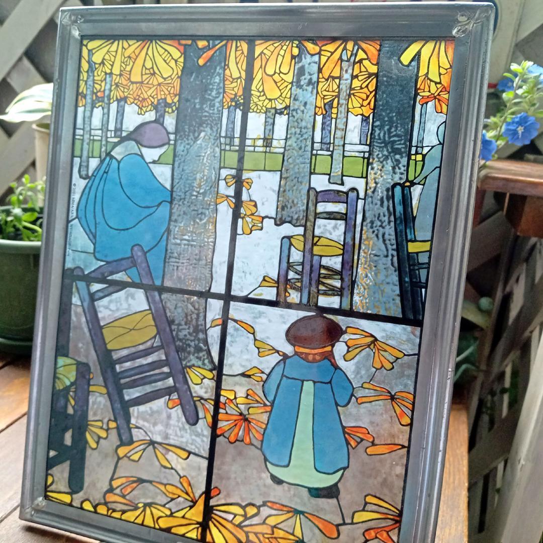 ルイスCティファニー ステンドグラス グザヴィエ 庭 グラスマスターズ社