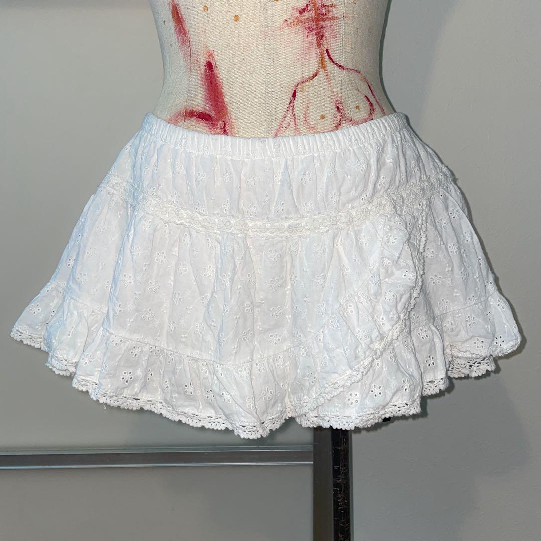 00s 希少 LIZLISA はしごりぼん カシュクールコットンフリルスカパン