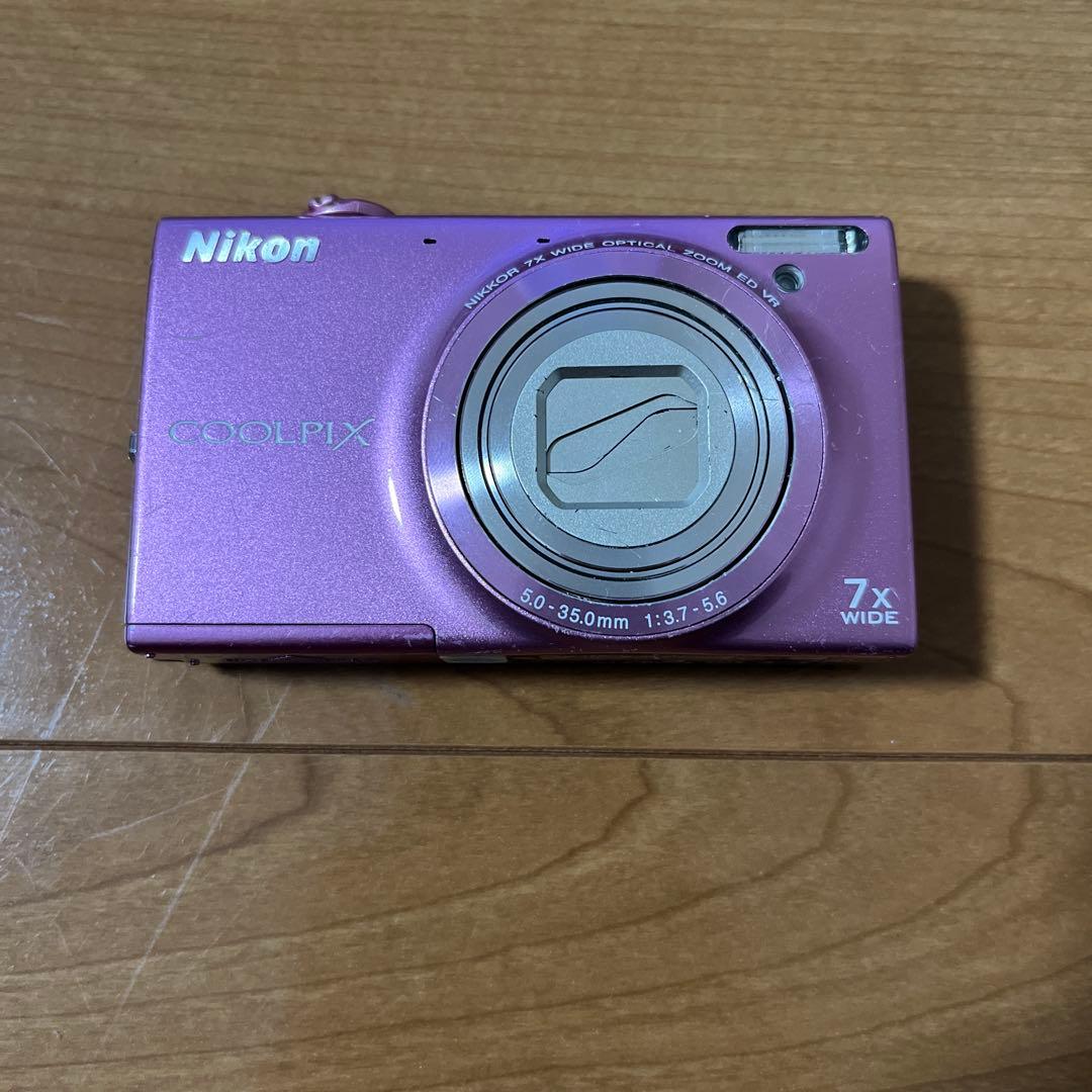 Nikon デジカメ クールピクスs6100 パープル色本体 ジャンク品