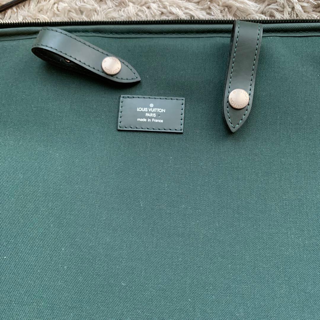 ルイビィトン　グリーン　旅行カート