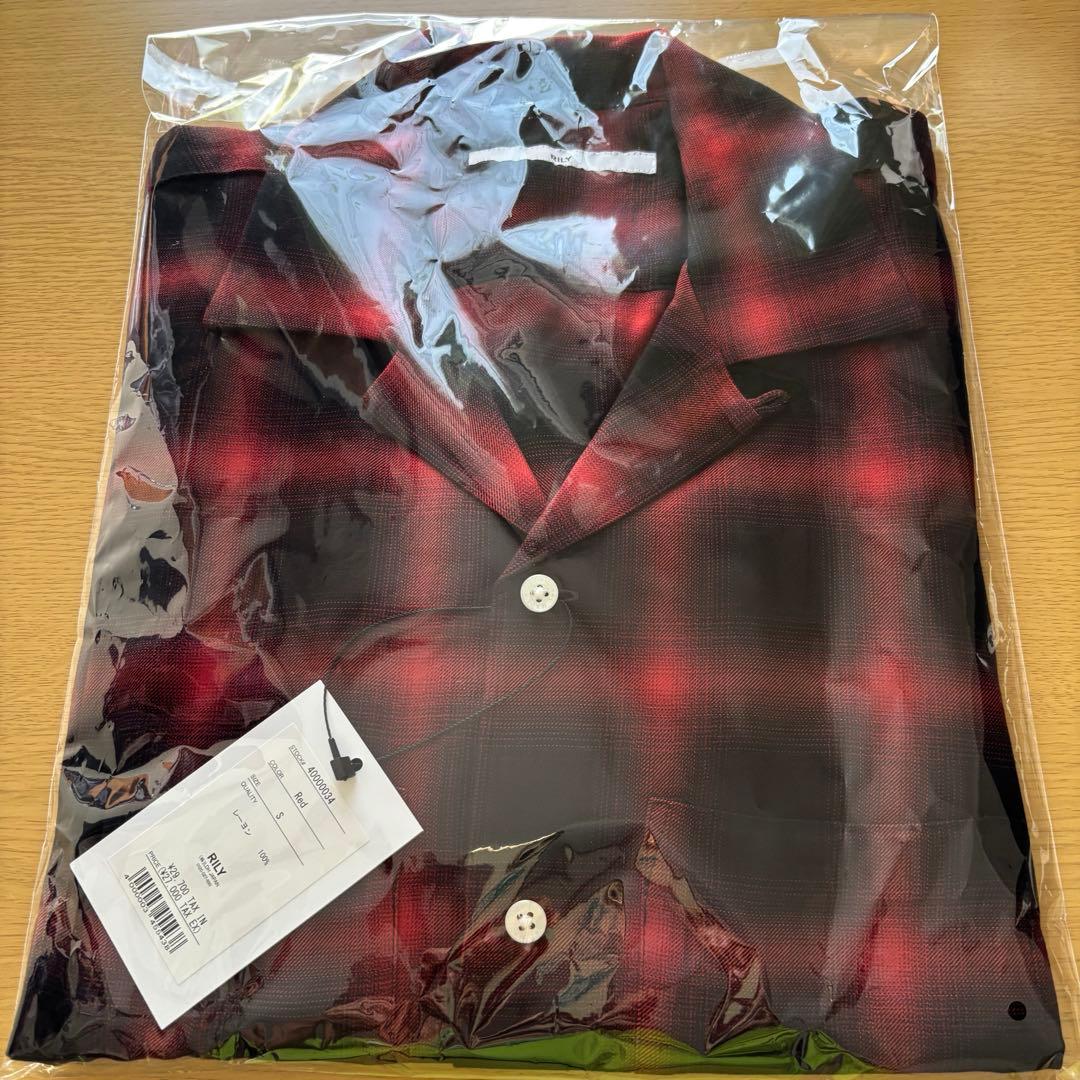 今市隆二　RILY Ombre Check Shirts Red Sサイズ