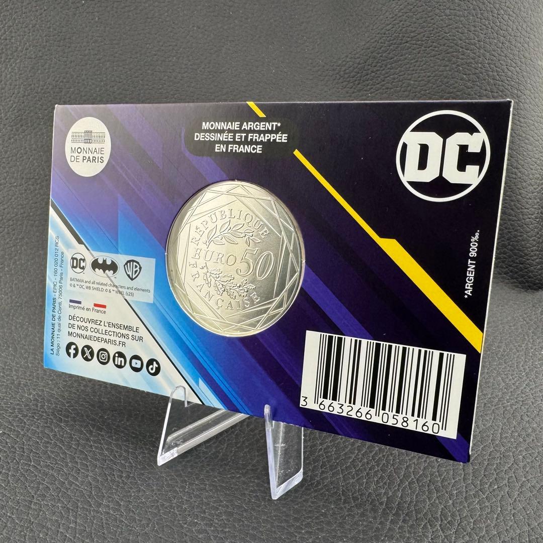 銀貨 フランス 映画 DCコミック バットマン カラー 大型銀貨 パッケージ入り