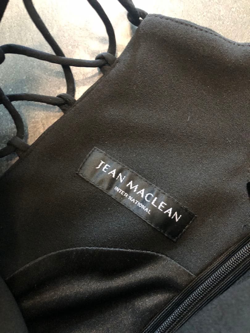 ブラックレースアップマーメイドドレス　ジャンマクレーン　ブラック