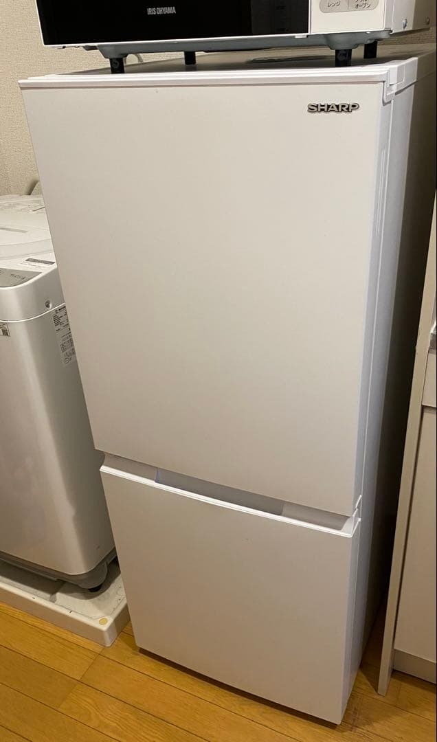 SHARP（シャープ）冷蔵庫 SJ-D15J-W 152L つけかえどっちもドア