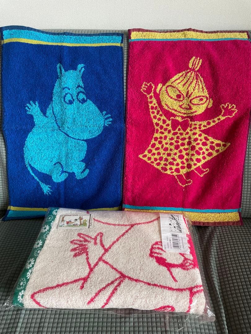 新品　未使用　フィンレイソン　タオル　ムーミン　バスタオル　ムーミン大行進