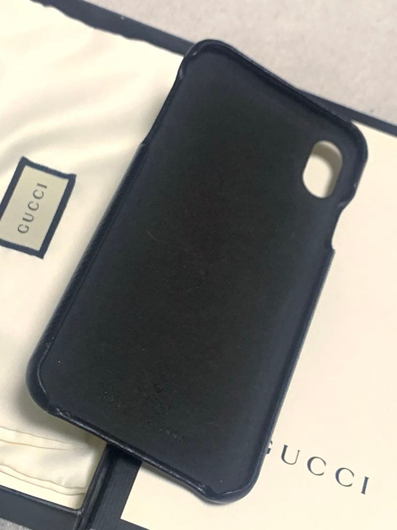 【GUCCI】グッチ レザー GGマーモント iPhoneXSMaxケース