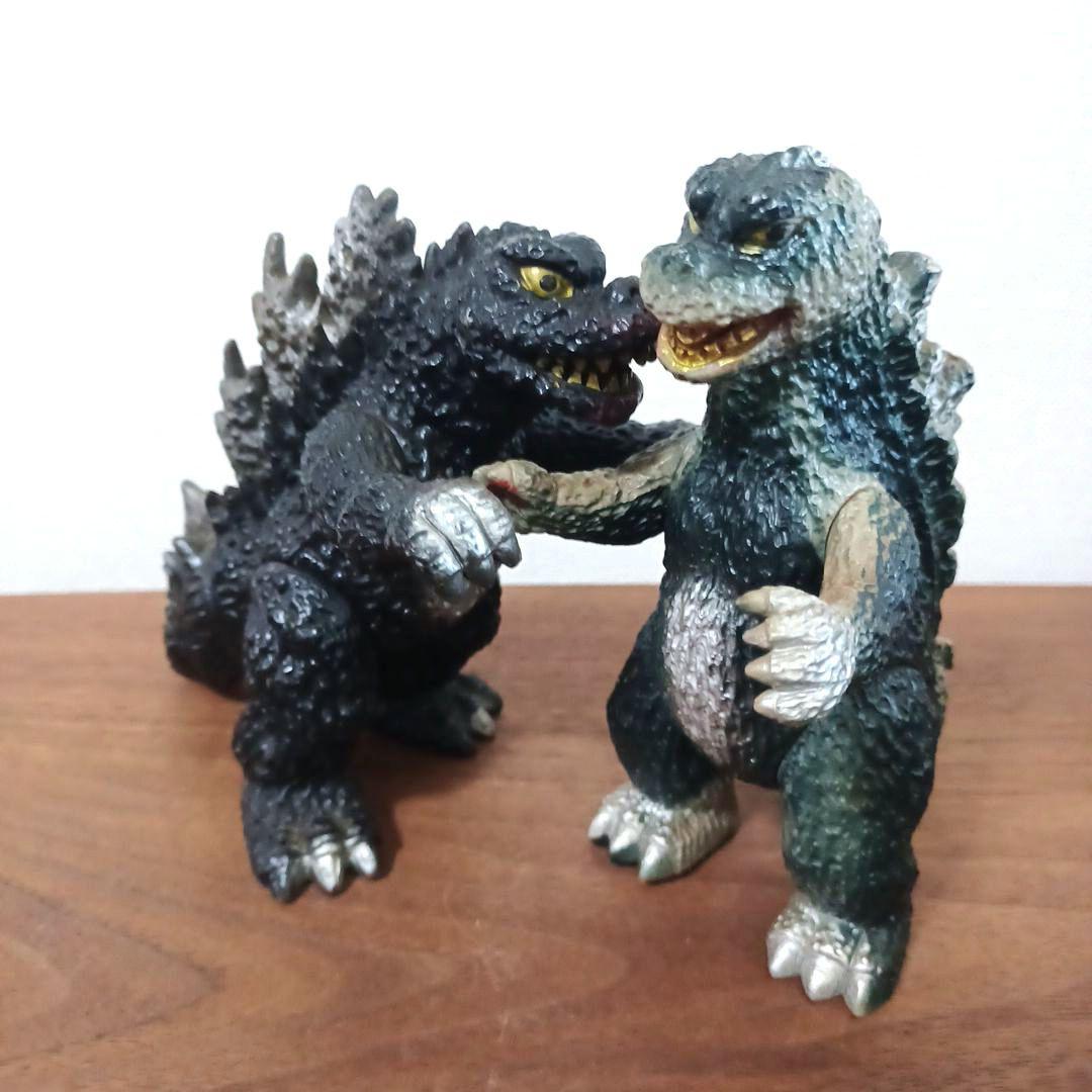 超希少な当時物ポピー　キングザウルスシリーズ　ゴジラ　ソフビフィギュア2体セット