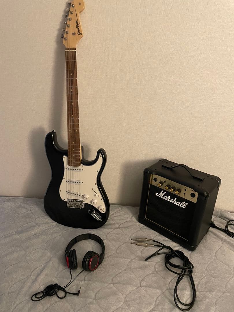 Grass Roots エレキギター アンプ ヘッドホン ギターケース付