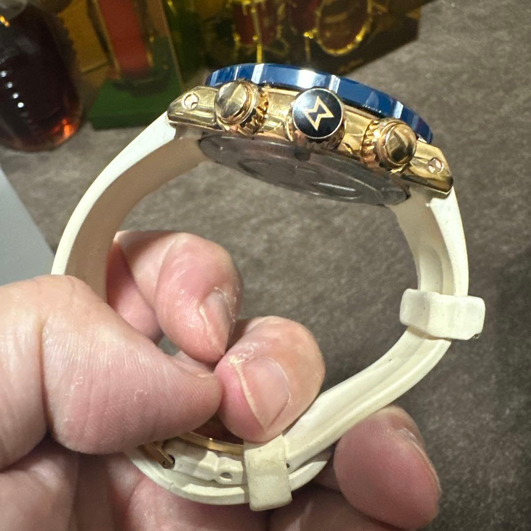 EDOX クロノオフショア1 ホワイト/ブルー/ゴールド