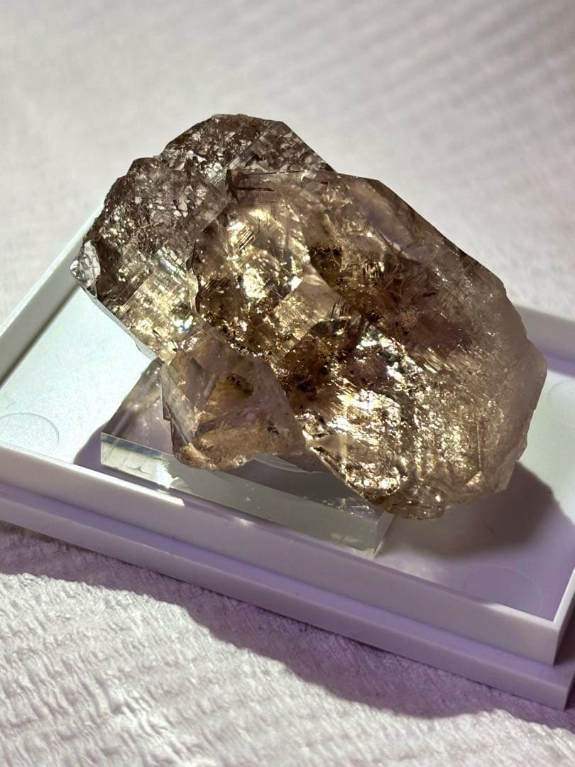 【超希少】アルプス水晶 スモーキークォーツ(スイス産) 煙水晶 鉱物標本