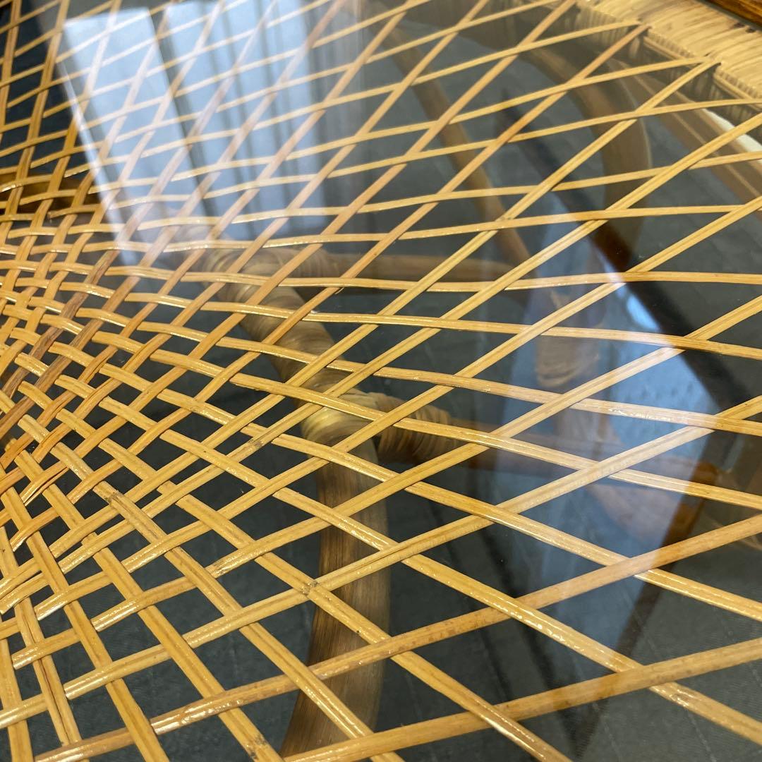 ラタンテーブル 丸テーブル